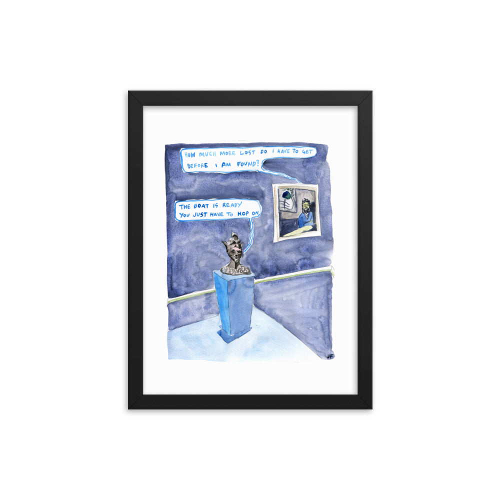 The Boat is Ready framed poster