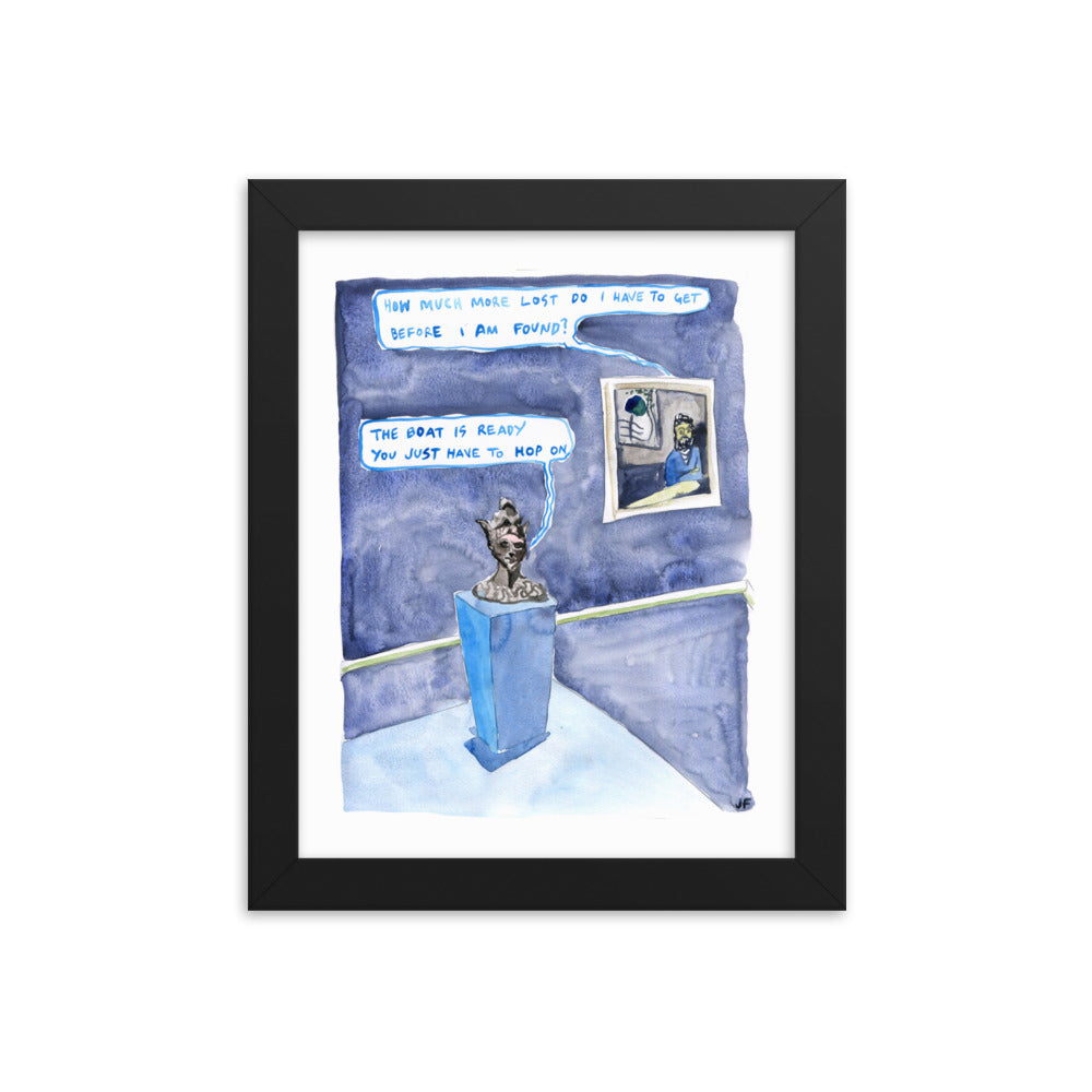 The Boat is Ready framed poster