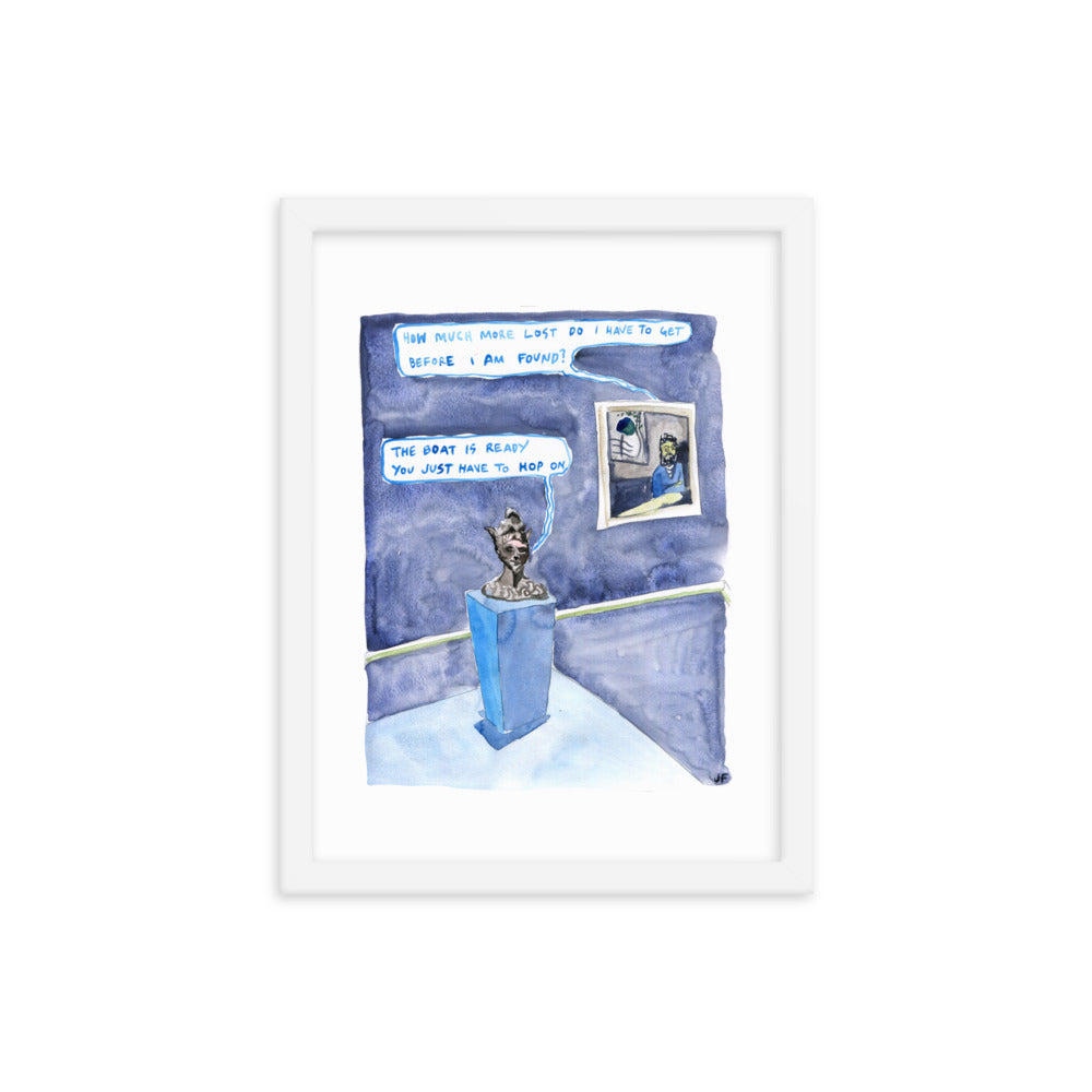 The Boat is Ready framed poster