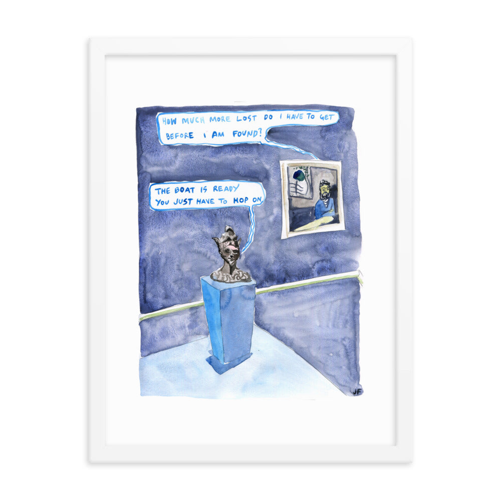 The Boat is Ready framed poster