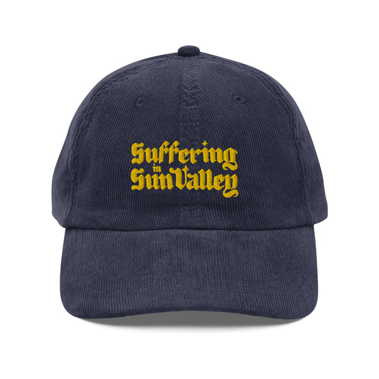 Suffering in Sun Valley vintage corduroy cap