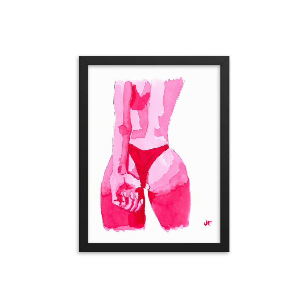 Wedgie framed poster