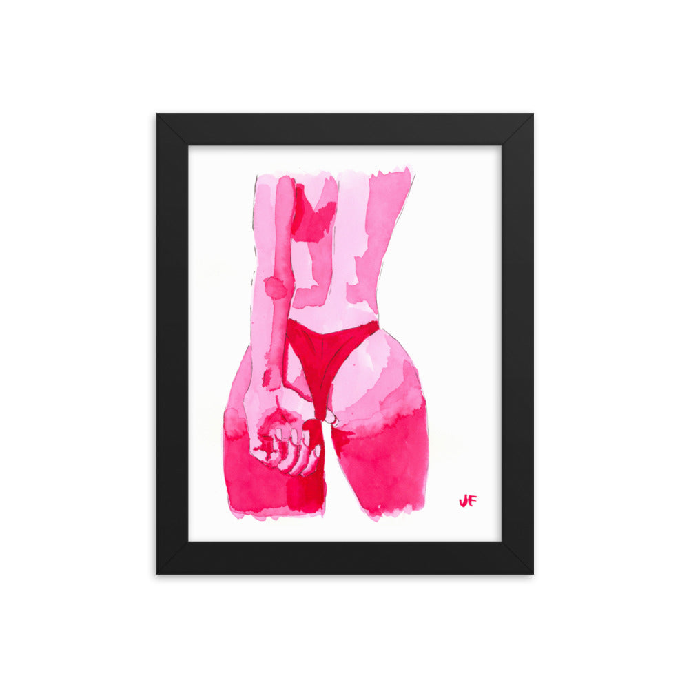 Wedgie framed poster