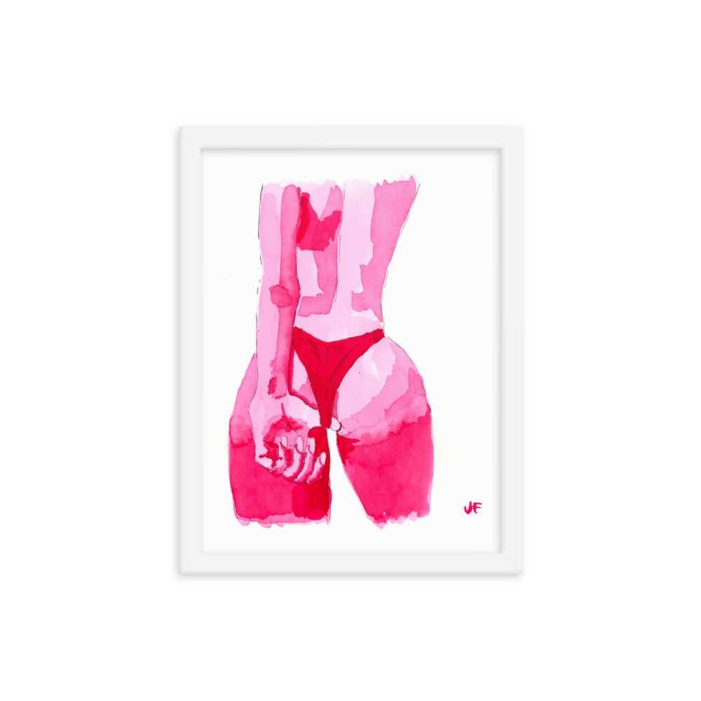 Wedgie framed poster