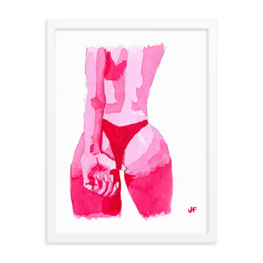 Wedgie framed poster