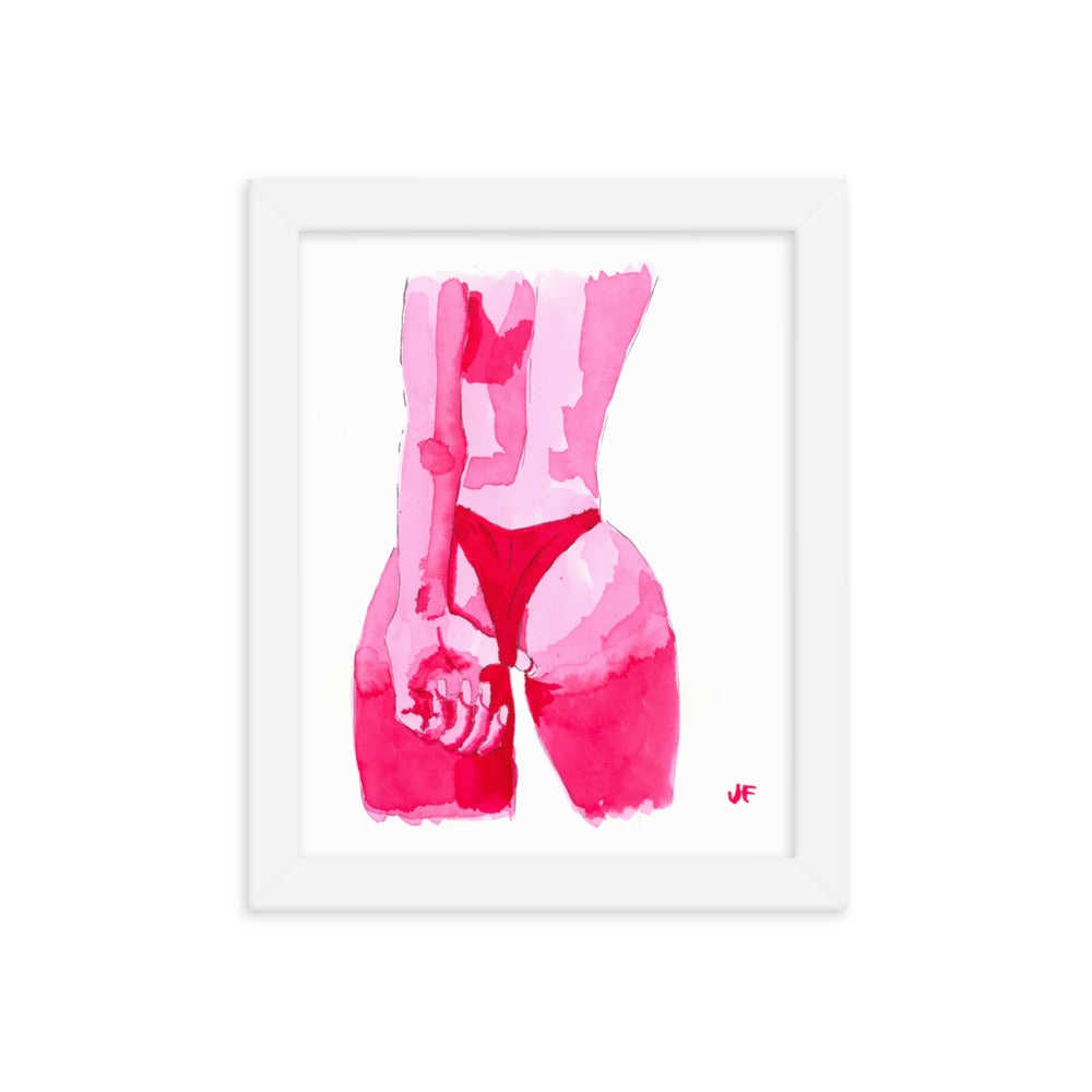 Wedgie framed poster