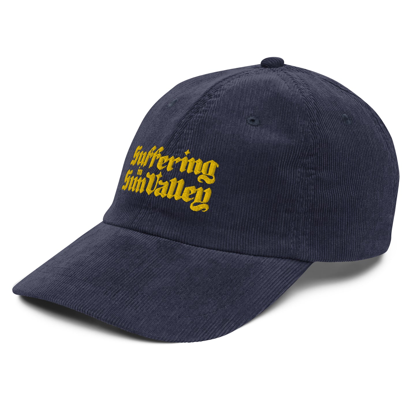 Suffering in Sun Valley vintage corduroy cap