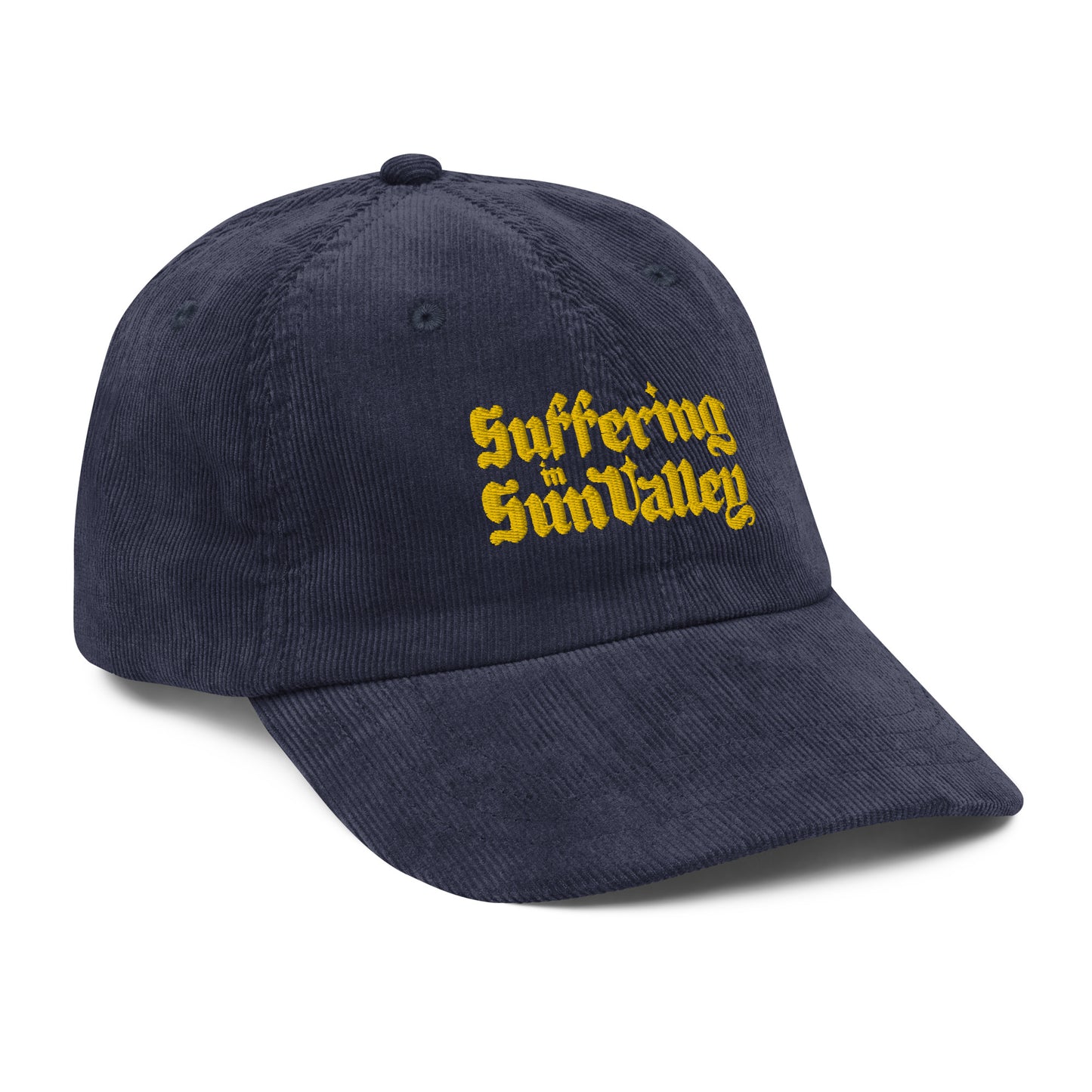 Suffering in Sun Valley vintage corduroy cap